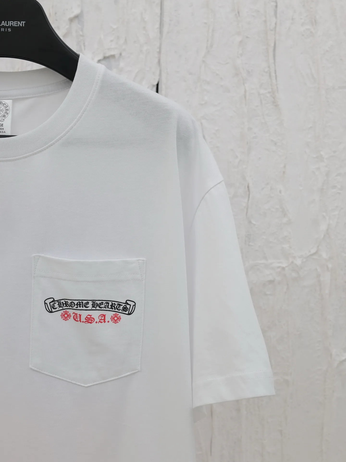 🅿️290 Chrome hearts*/Chrome Hearts 25 new flag rolled short-sleeved T-shirt. The fabric is made of 26 weave 200 grams of cotton. The printing uses a variety of printing techniques. Customized accessories Size: S/M/L